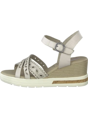 Tamaris Leren haksandalen wit