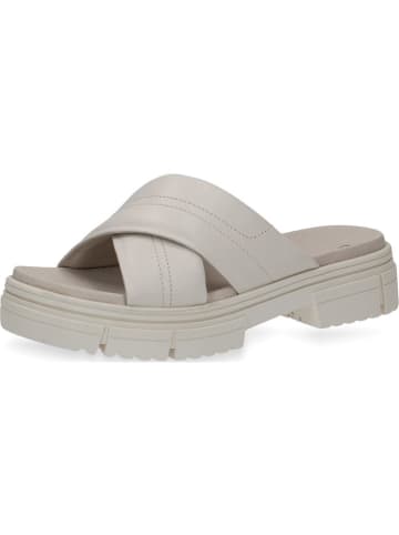 Caprice Leren slippers wit