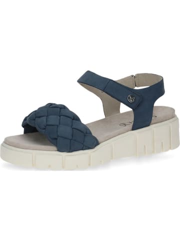 Caprice Leren haksandalen donkerblauw