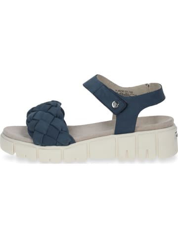 Caprice Leren haksandalen donkerblauw