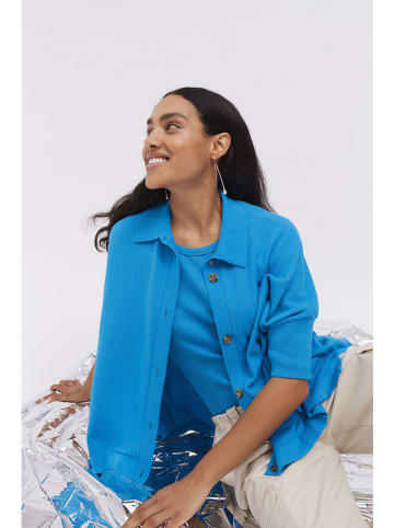 Oui Hemdjacke in Blau