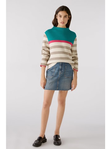 Oui Sweter w kolorze morsko-beżowym