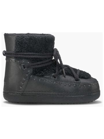 INUIKII Leder-Boots "Curly Rock" in Schwarz