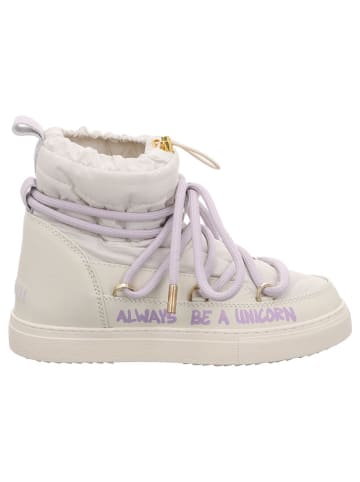 INUIKII Winterboots "Puffer Print" in Weiß/ Lila