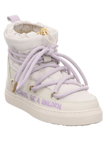 INUIKII Winterboots "Puffer Print" in Weiß/ Lila