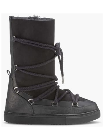 INUIKII Leder-Boots "Classic High Laced" in Schwarz