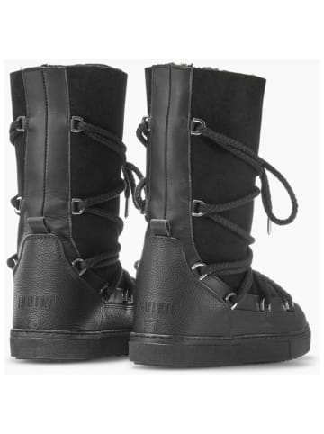 INUIKII Skórzane botki "Classic High Laced" w kolorze czarnym