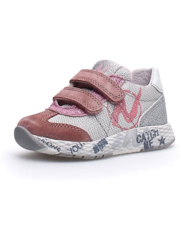 Naturino Sneakersy "Jesko" w kolorze szaro-jasnoróżowym