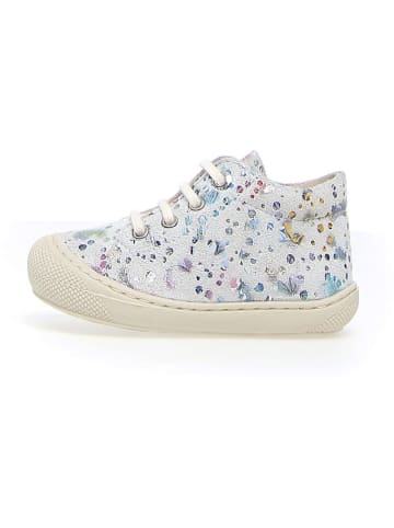 Naturino Leder-Lauflernschuhe "Cocoon" in Weiß/ Bunt