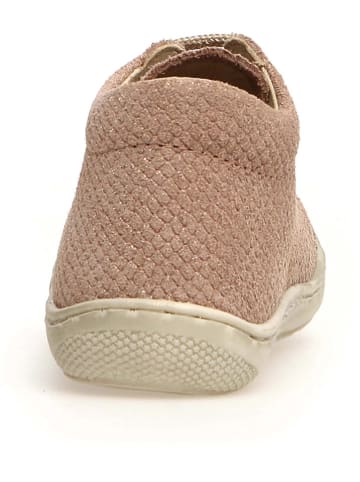 Naturino Skórzane buty "Cocoon" w kolorze jasnoróżowym do nauki chodzenia