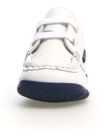 Naturino Skórzane sneakersy "Serif" w kolorze białym