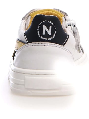Naturino Leren sneakers wit/geel
