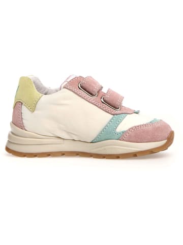 Naturino Leder-Sneakers "Duelly" in Creme/ Rosa