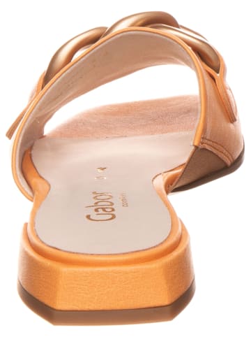 Gabor Leren slippers oranje