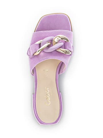 Gabor Leren slippers lila