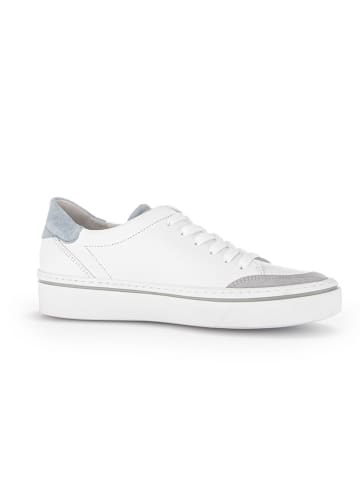 Gabor Leren sneakers wit/blauw