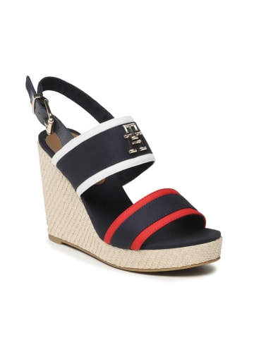 Tommy Hilfiger Shoes Keilsandaletten in Dunkelblau/ Bunt