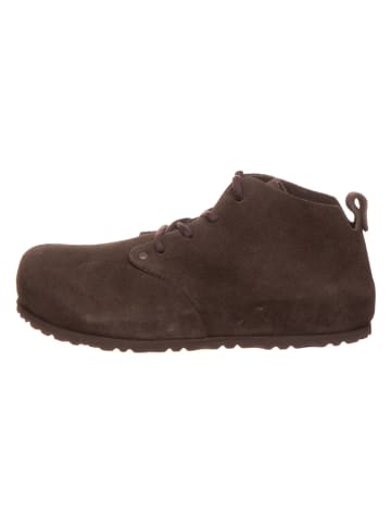 Birkenstock Leder-Schnürschuhe "Dundee" in Braun - Weite S