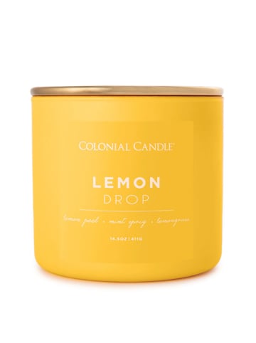 Colonial Candle Duftkerze "Lemon Drop" in Gelb - 411 g