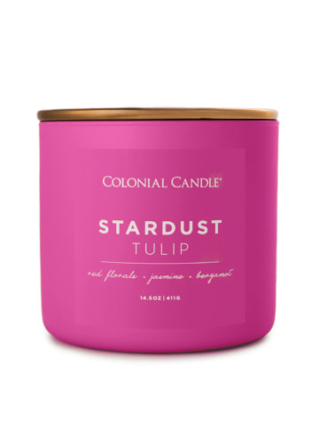 Colonial Candle Geurkaars "Stardust Tulip" roze - 411 g