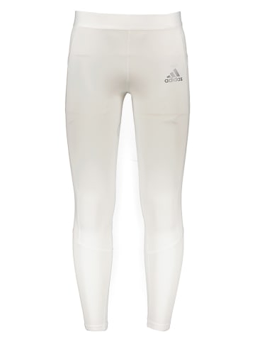 adidas Legginsy sportowe "Techfit" w kolorze białym
