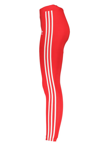 adidas Legginsy sportowe "Adicolor Classics 3-Stripes" w kolorze czerwonym