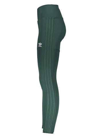 adidas Legginsy "Adicolor" w kolorze zielonym