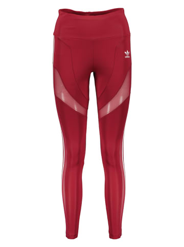 adidas Trainingsleggings "Adicolor Trefoil" in Rot