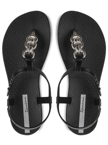 Ipanema Zehensandalen in Schwarz/ Silber