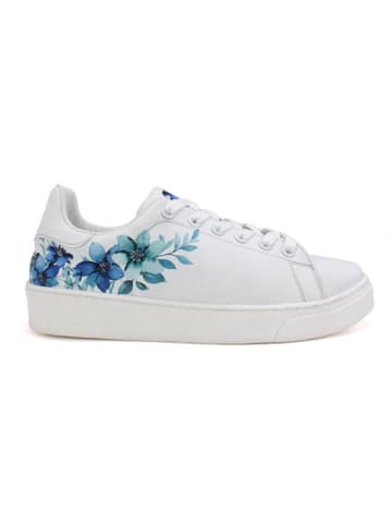 Goby Sneakers in Weiß/ Blau