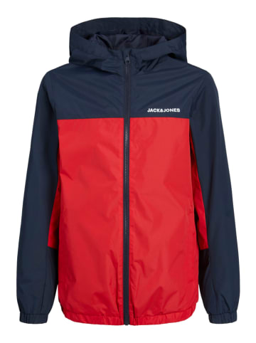 JACK & JONES Junior Softshelljacke "Dover" in Dunkelblau/ Rot