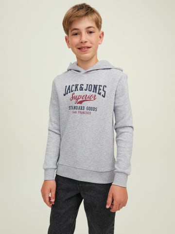 JACK & JONES Junior Hoodie "Logo" in Grau