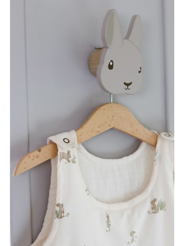 that's mine 2-delige set: wandhaken "Bunny head" grijs