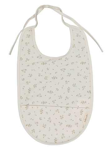 that's mine 2er-Set: Lätzchen "Secret garden olive" in Creme