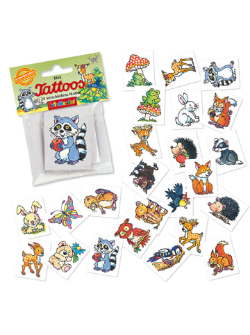 Lutz Mauder Temporäre Mini-Tattoos  "Waldtiere" in Bunt - ab 3 Jahren