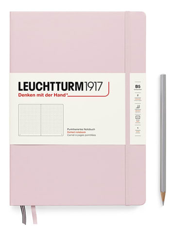 LEUCHTTURM1917 Gestipt notitieboek lichtroze - (B)17,8 x (H)25,4 cm