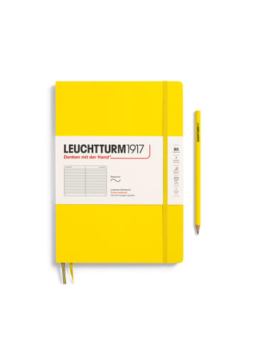 LEUCHTTURM1917 Gelelinieerd notitieboek geel - (B)17,8 x (H)25,4 cm