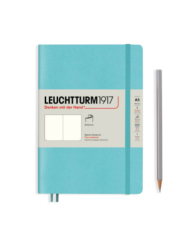 LEUCHTTURM1917 Blanco notitieboek turquoise - (B)14,5 x (H)21 cm