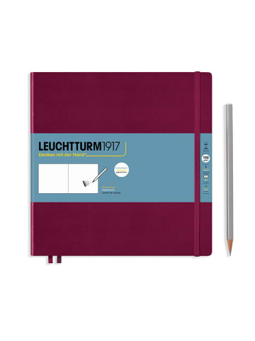 LEUCHTTURM1917 Szkicownik w kolorze bordowym - 22,5 x 22,5