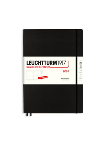 LEUCHTTURM1917 Kalendarz tygodniowy w kolorze czarnym - 22,5 x 31,5 cm