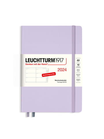 LEUCHTTURM1917 Agenda lila - (B)14,5 x (H)21 cm