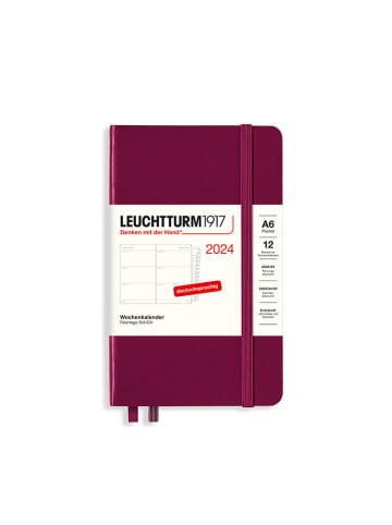 LEUCHTTURM1917 Agenda bordeaux - (B)9 x (H)15 cm