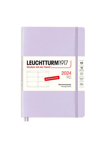 LEUCHTTURM1917 Kalendarz tygodniowy w kolorze lawendowym - 14,5 x 21 cm
