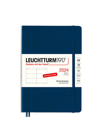 LEUCHTTURM1917 Agenda donkerblauw - (B)14,5 x (H)21 cm
