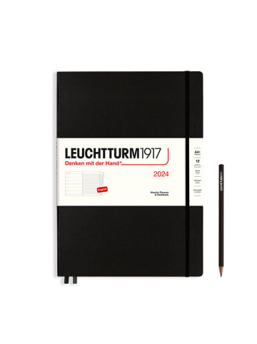 LEUCHTTURM1917 Agenda & notitieboek zwart - (B)22,5 x (H)31,5 cm