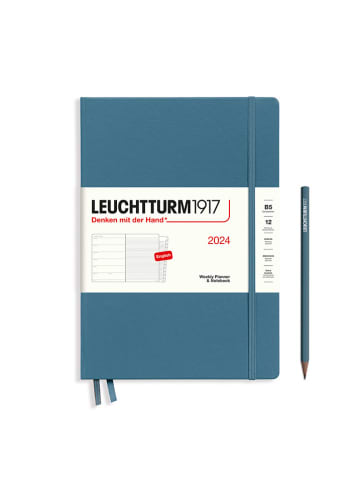 LEUCHTTURM1917 Agenda & notitieboek blauw - (B)17,8 x (H)25,4 cm