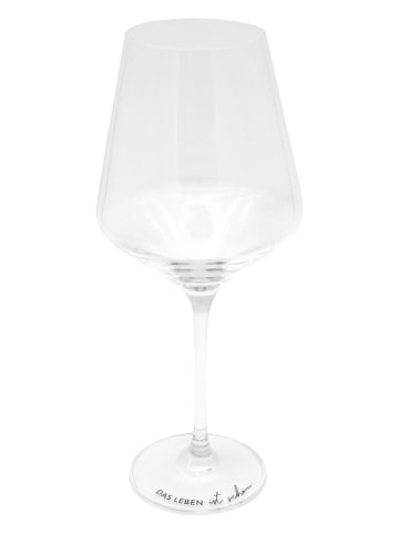 Eulenschnitt Weinglas "Das Leben ist schön" - 490 ml