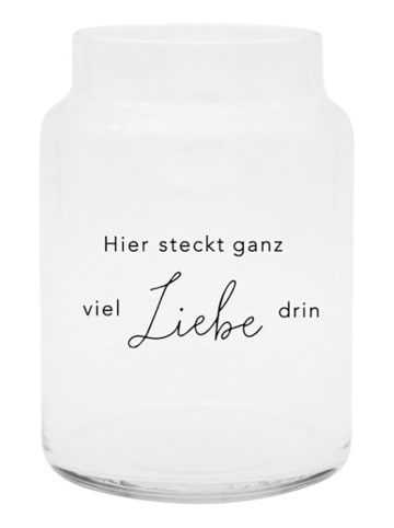 Eulenschnitt Vase "Liebe" - (H)14 x Ø 10 cm