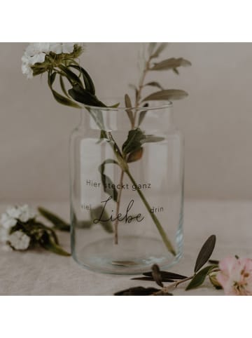 Eulenschnitt Vase "Liebe" - 1 l