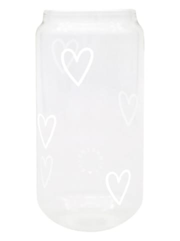Eulenschnitt Trinkglas "Herzen" - 500 ml